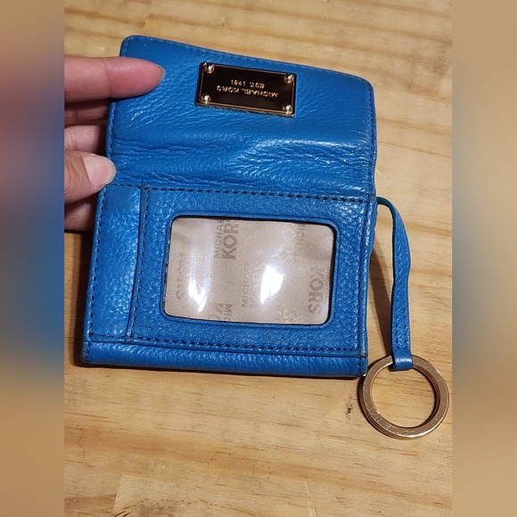 Micheal kors Jet Blue Travel Wallet Coin Aav-1402 ID key holder - Picture 5 of 14